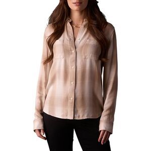 The Normal Brand Womens  Harper Button Up, Beige
